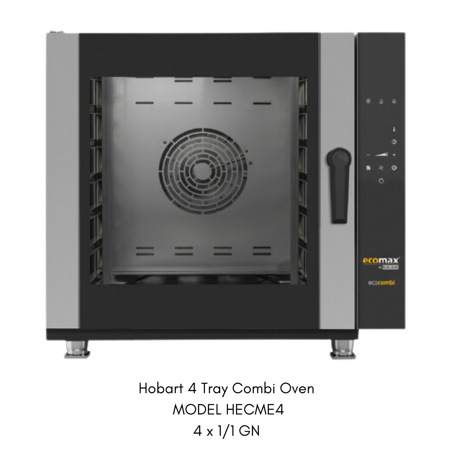 HOBART EcoMax Combi Oven HECME4 + SFCM Base Stand & PTCM Tray Slides