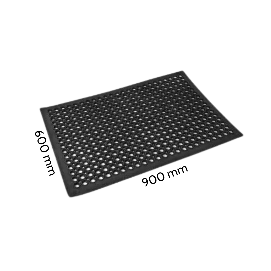 Rubber Safety Mat - 900 x 600mm