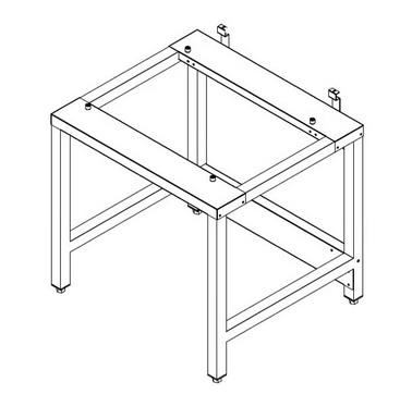 HOBART EcoMax Combi Oven HECME4 + SFCM Base Stand & PTCM Tray Slides