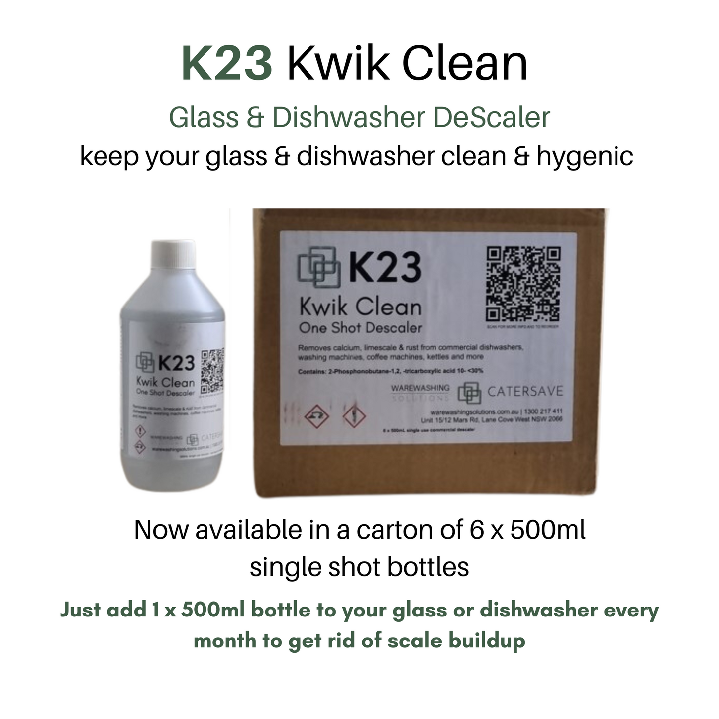 K23 Descale - Machine Dishwasher Descaler