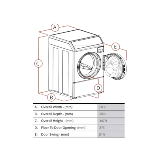 SPEEDQUEEN LFNE5B Front Load Washer