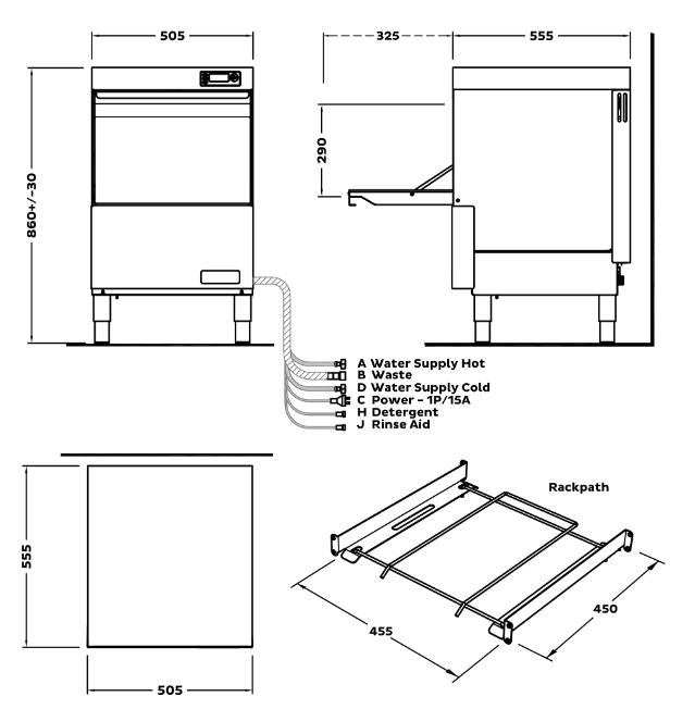 Washtech GM Glasswasher
