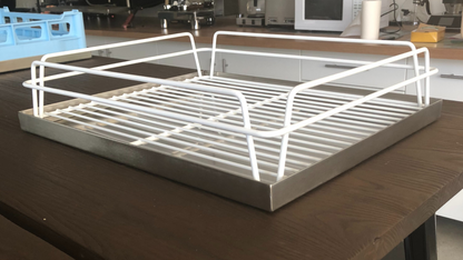 Stainless Steel Drip Tray for standard Glasswasher racks - size  430 x 380mm 