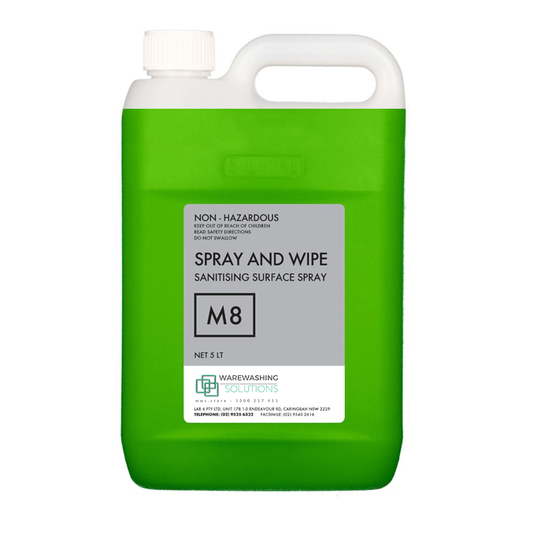 M8 Spray & Wipe - Sanitising Surface Spray